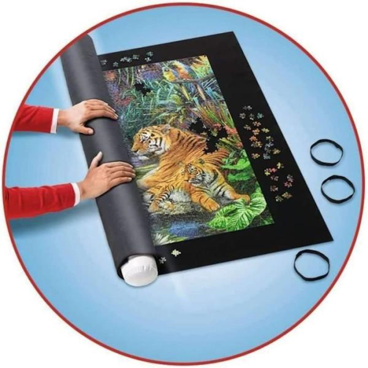 RAVENSBURGER Mallette Puzzle Store 300 – 1000 pièces – Ravensburger – Pour trier, réaliser, transporter et conserver vos puzzles – Accessoire puzzle