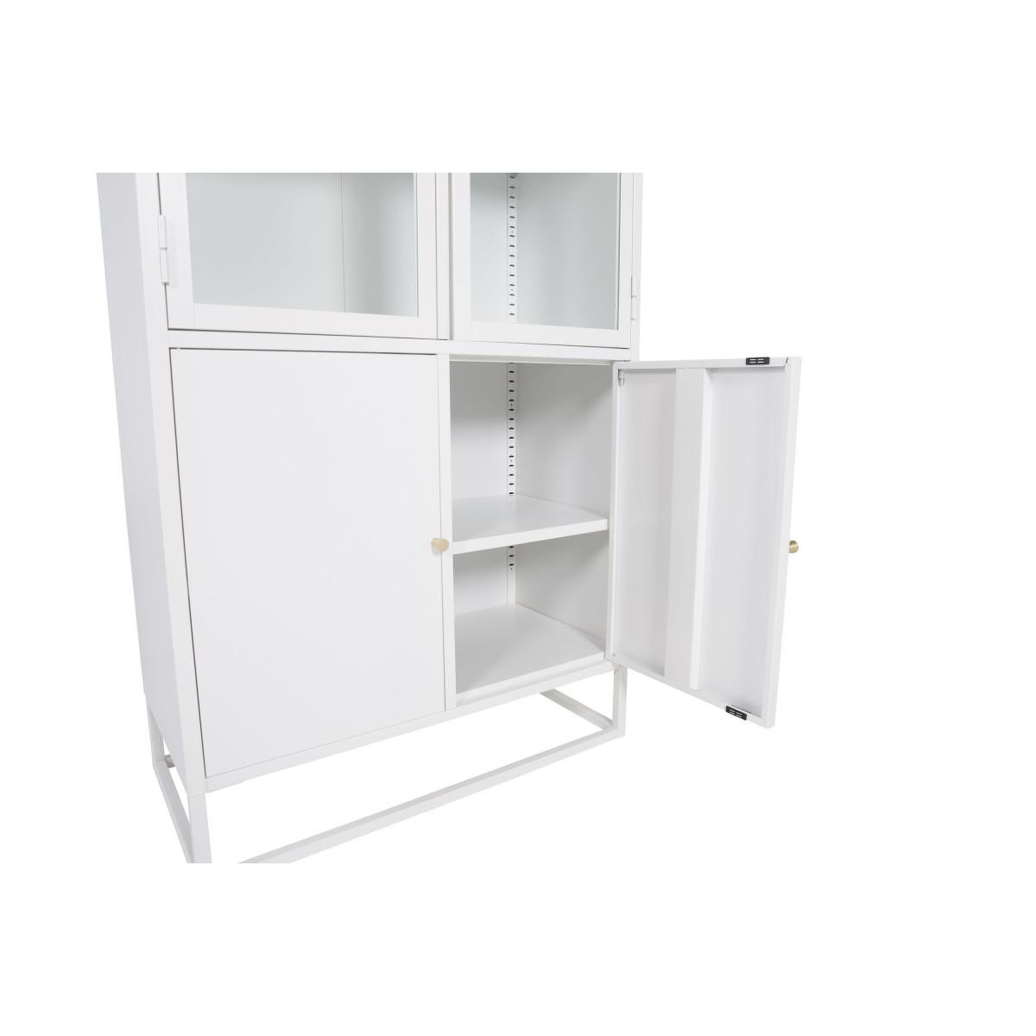Voir la diapositive 4 : Paris Prix Vaisselier 4 portes en métal  bakal  190cm blanc