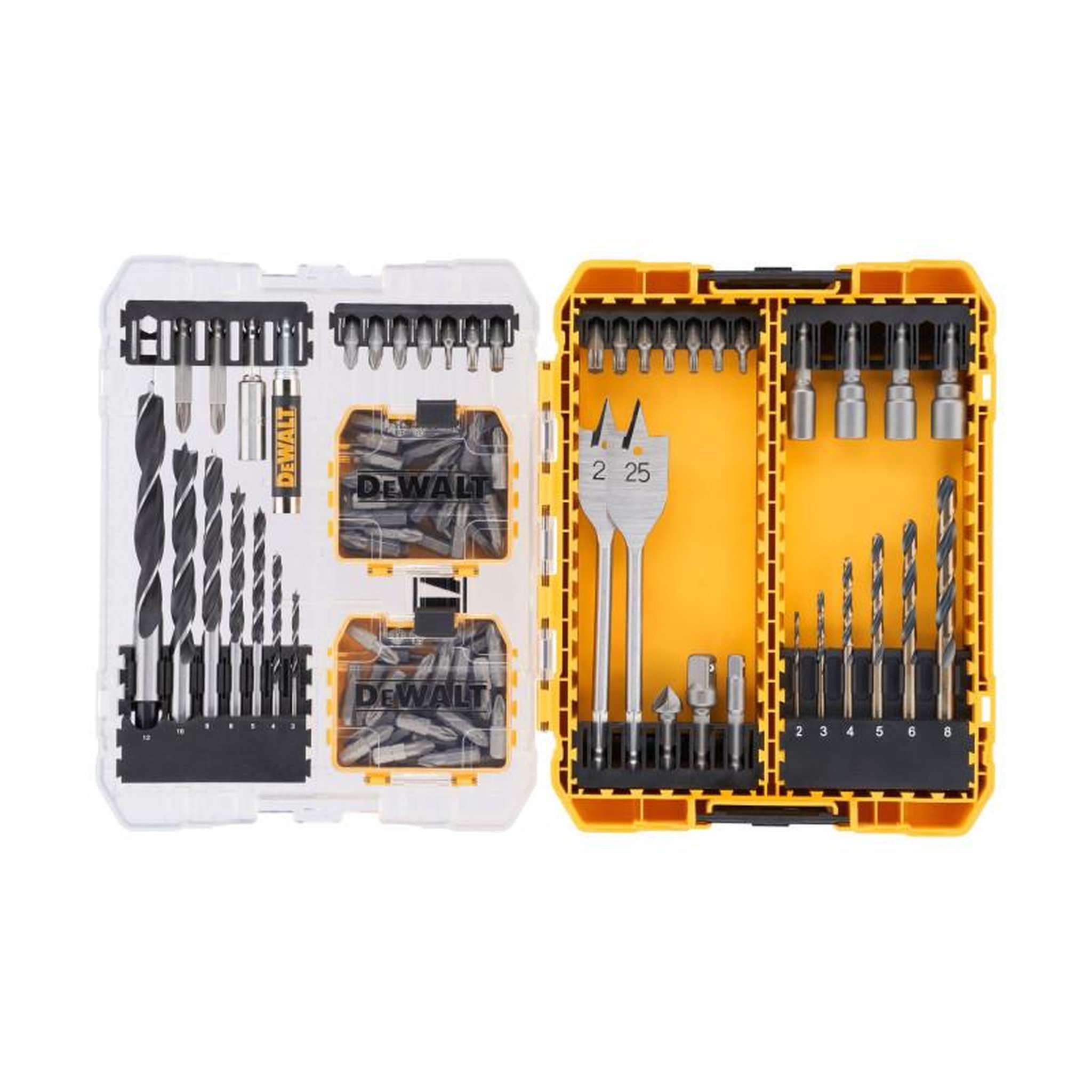 Voir la diapositive 2 : Dewalt Kit 100 pièces anniversaire spécial DEWALT DT70784 QZ
