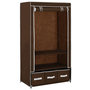 Voir la diapositive 3 : VIDAXL Garde-robe Marron 87x49x159 cm Tissu