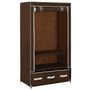 Voir la diapositive 3 : VIDAXL Garde-robe Marron 87x49x159 cm Tissu
