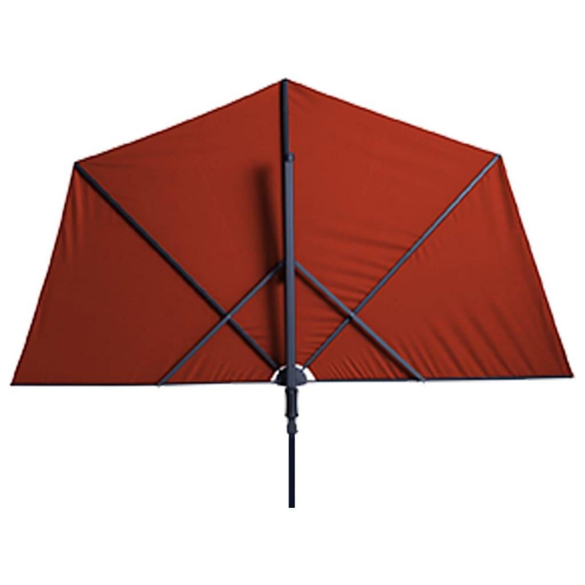 MADISON Madison Parasol de balcon Sun Wave 270x150 cm Rouge brique