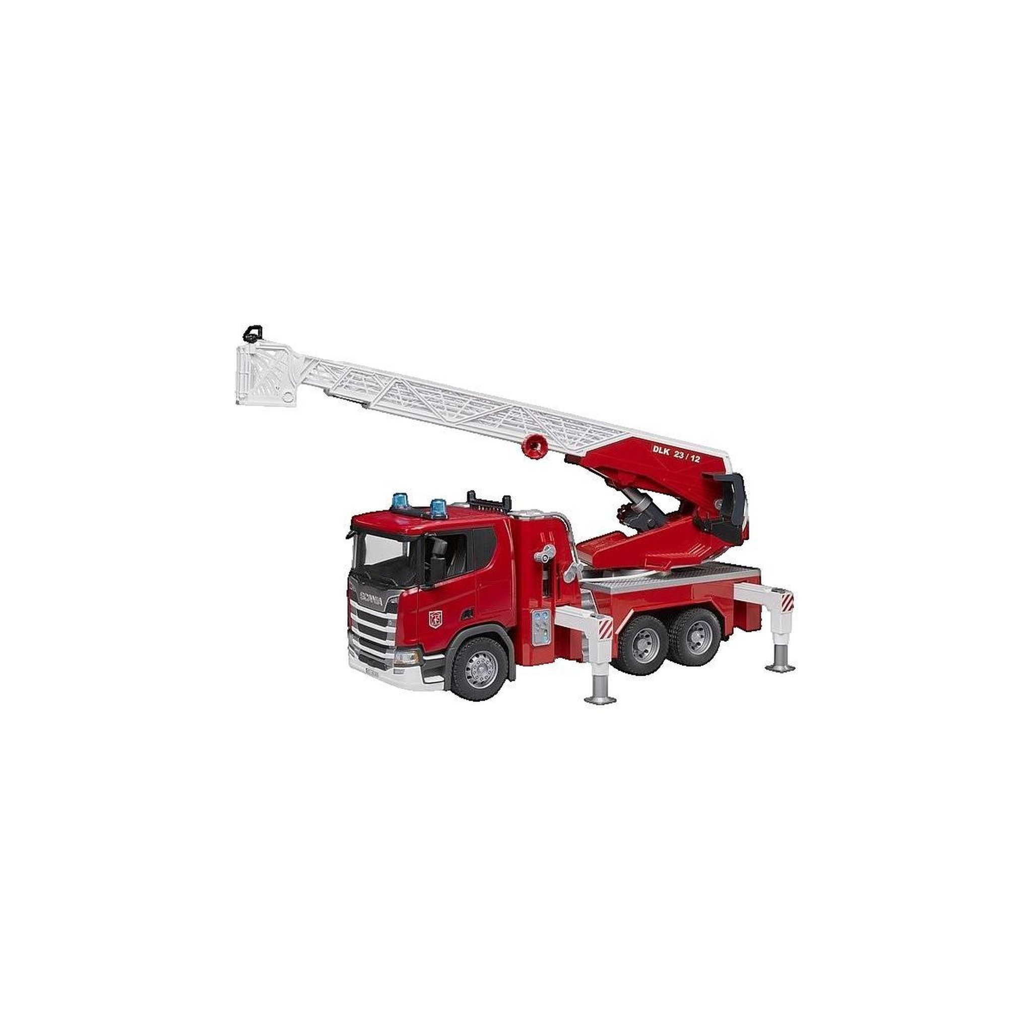 Bruder Camion de pompiers Bruder Scania Super 560R avec échelle pivotante et pompe à eau