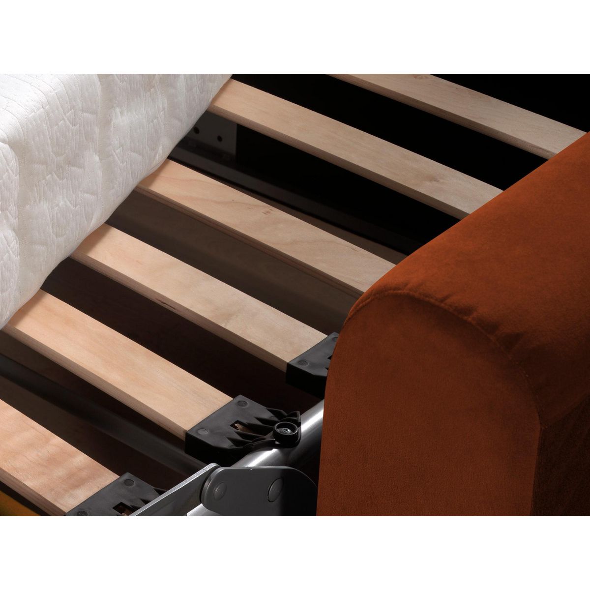 LISA DESIGN Owen - canapé 3 places convertible express couchage quotidien 140 cm matelas 12 cm en velours