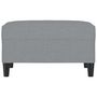 Voir la diapositive 3 : VIDAXL Repose-pied Gris clair 70x55x41 cm Tissu