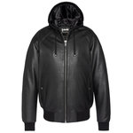 Schott Blousons  Homme Schott Cuir Capuche. Coloris disponibles : Noir