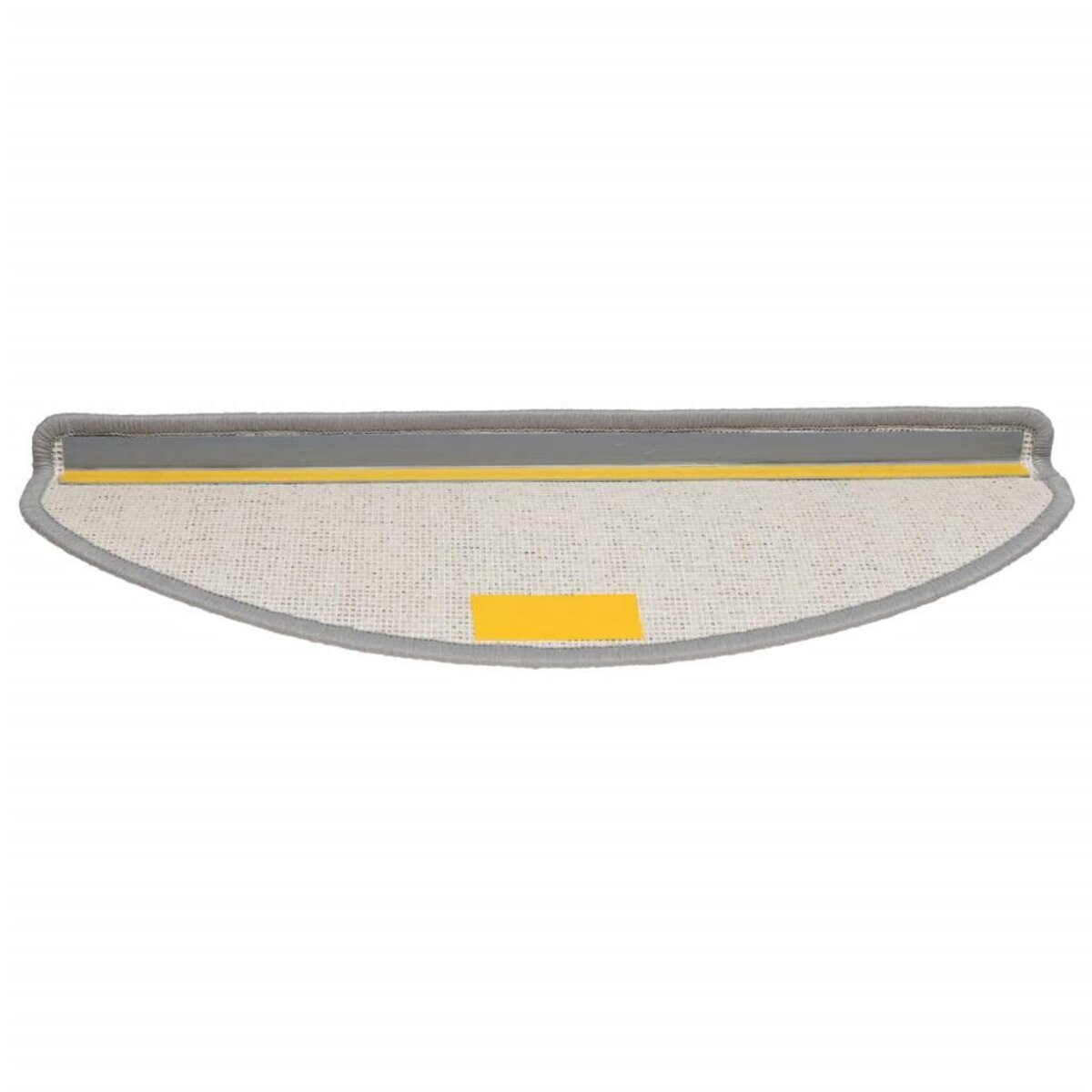 VIDAXL Tapis d'escalier 15 pcs gris 65x21x4 cm