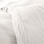 Voir la diapositive 2 : COTON PUR Parure de draps 4 pièces  Noah  Gaze de Coton pour lit 2 Places 160 cm