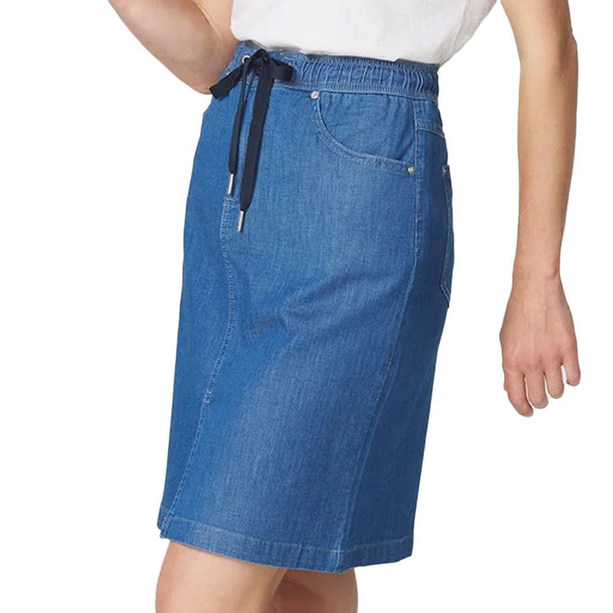 TBS Jupe  en Jean Femme TBS MANDYNEW. Coloris disponibles : Bleu
