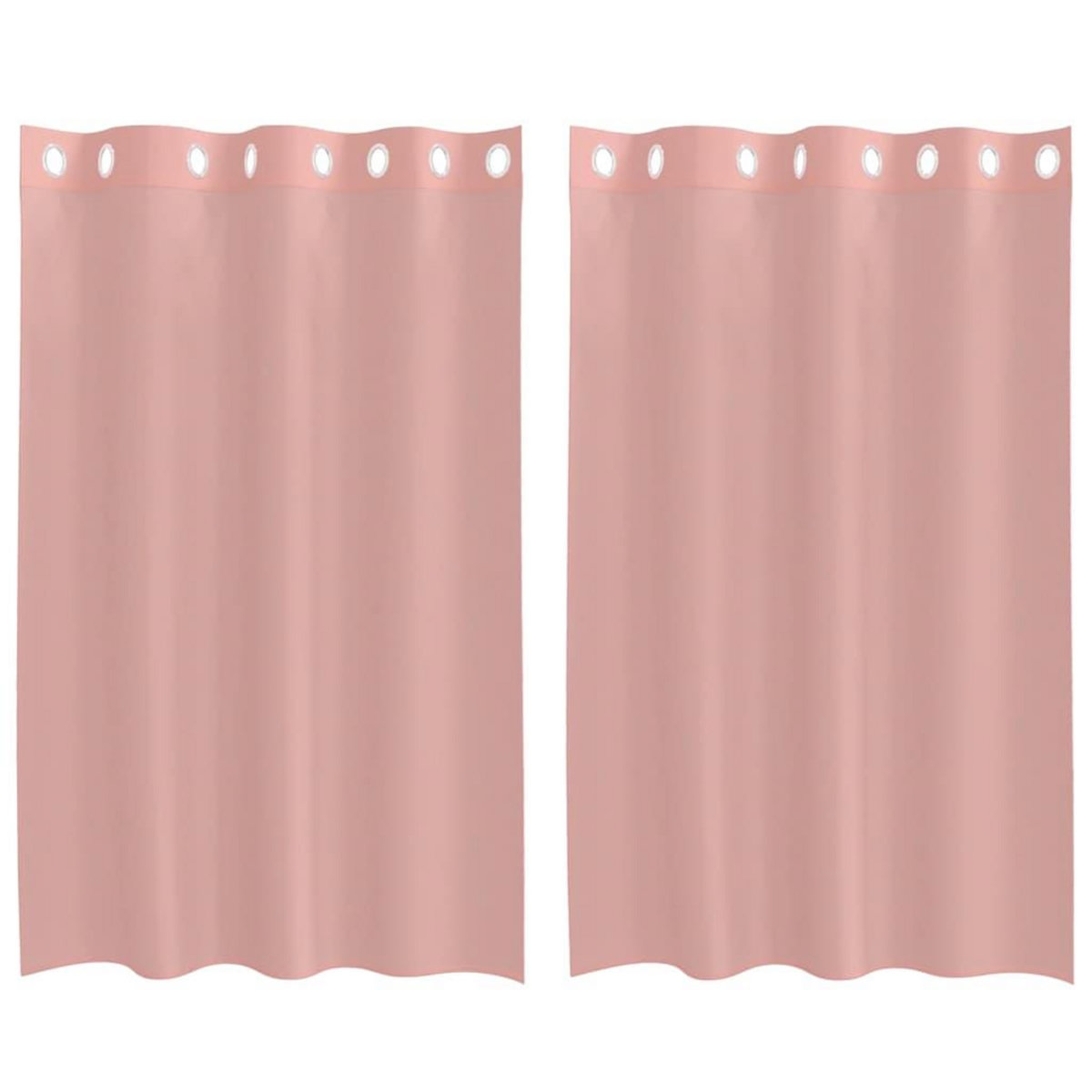 VIDAXL Rideaux en voile avec œillets 2 pcs rose 140x175 cm