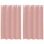 Voir la diapositive 2 : VIDAXL Rideaux en voile avec œillets 2 pcs rose 140x175 cm