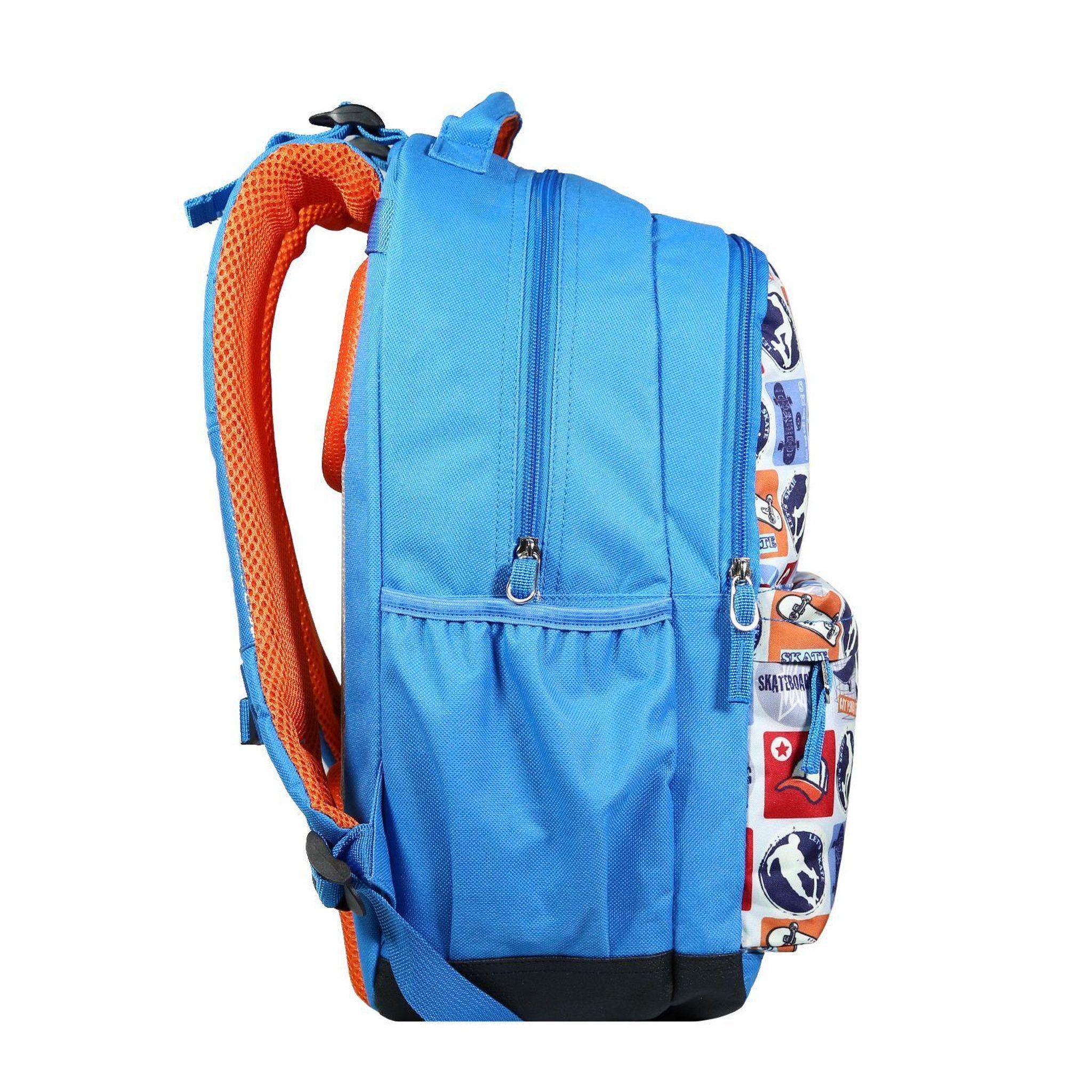 Voir la diapositive 3 : Bagtrotter BAGTROTTER Sac à dos 2 compartiments Phileas Bleu Skateur