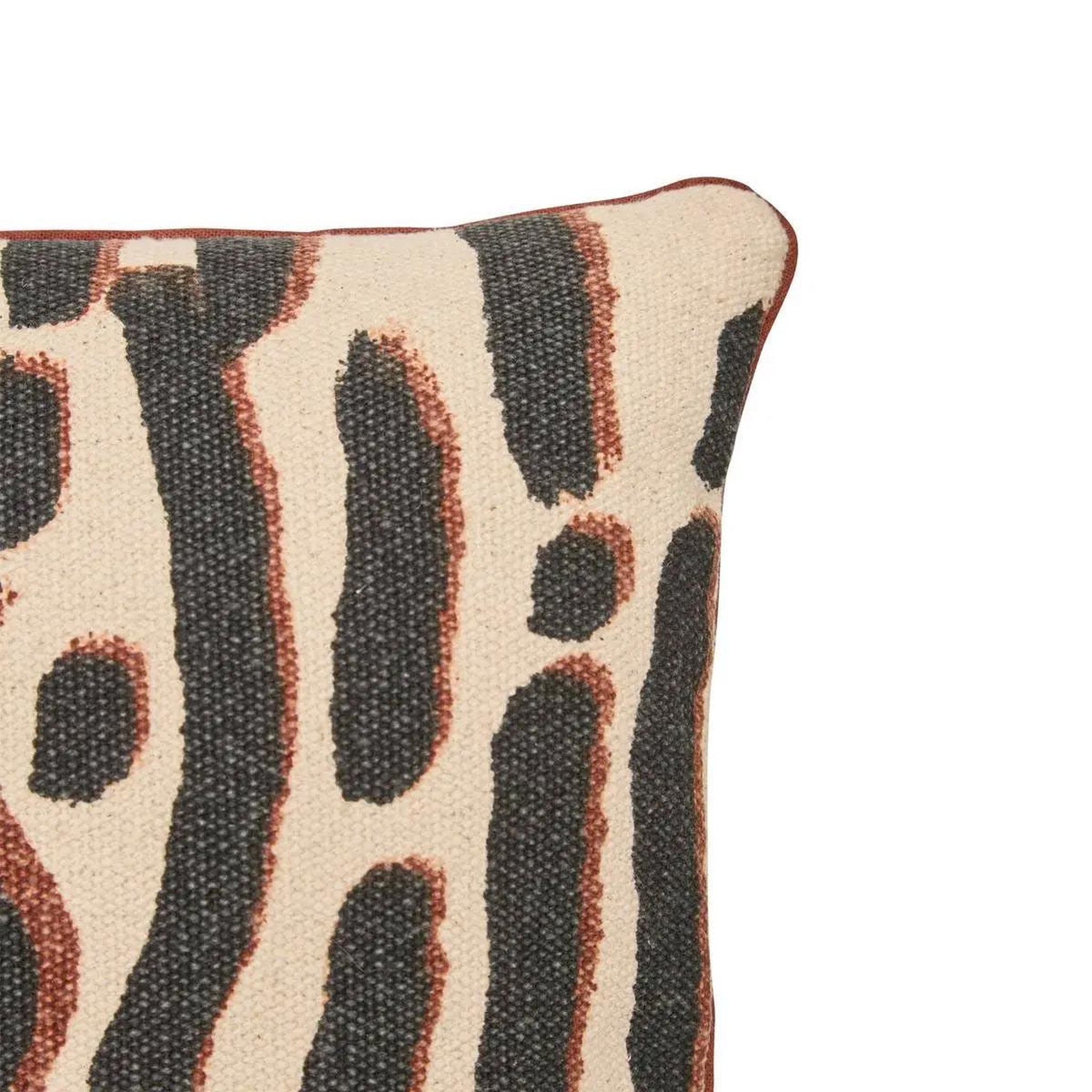 Voir la diapositive 2 : ATMOSPHERA Coussin déco à motifs  wonja  30x40cm noir