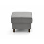 Voir la diapositive 5 : LISA DESIGN Jake - pouf en velours côtelé - pieds bois foncé