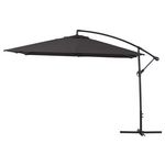 Habitat et Jardin Parasol jardin déporté  Alu  Ilios 3  - Carré - 3 x3 m - Noir