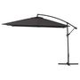 Voir la diapositive 1 : Habitat et Jardin Parasol jardin déporté  Alu  Ilios 3  - Carré - 3 x3 m - Noir