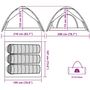 Voir la diapositive 6 : VIDAXL Tente de camping a dome 3 personnes liberation rapide