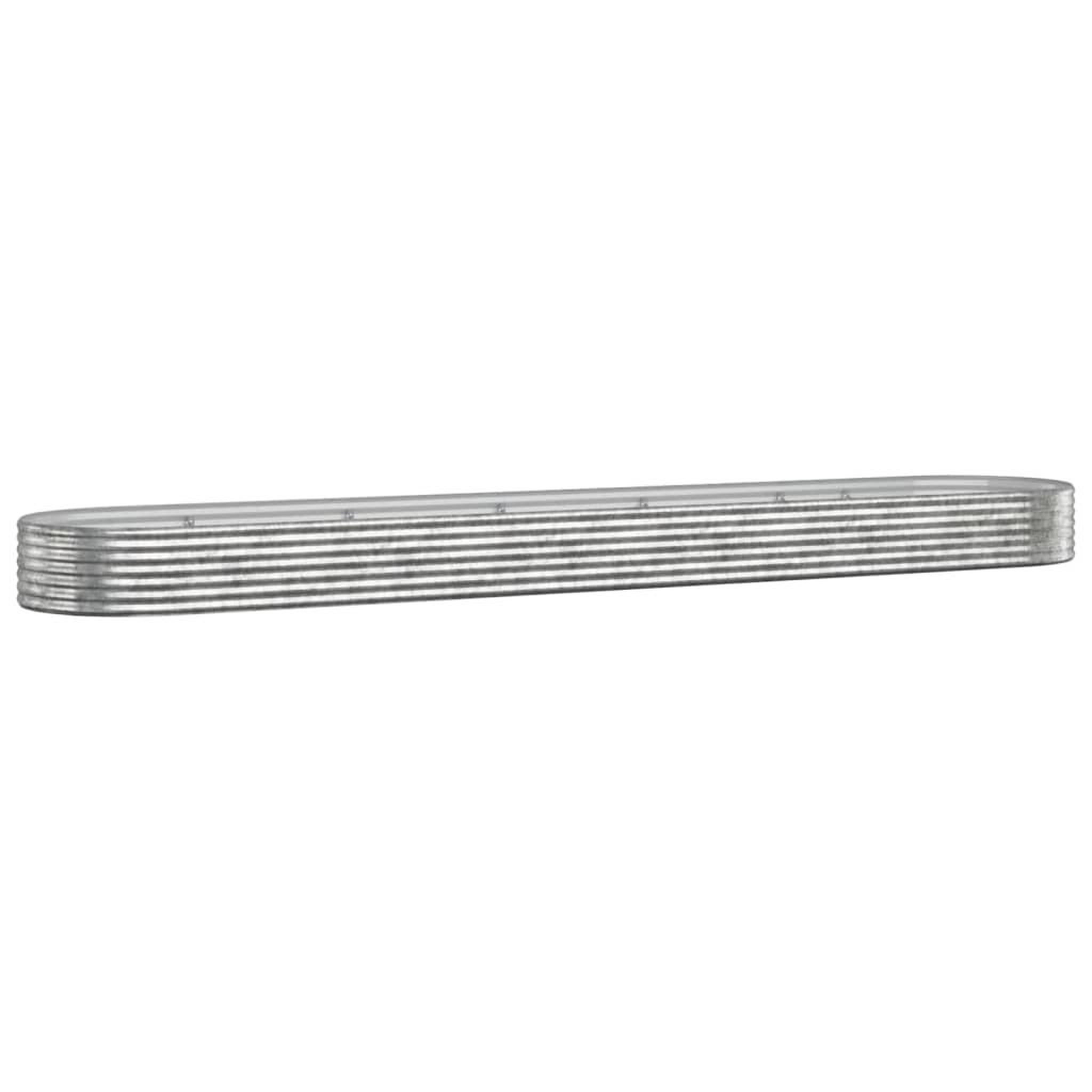 Voir la diapositive 2 : VIDAXL Lit sureleve de jardin Acier enduit de poudre Argente