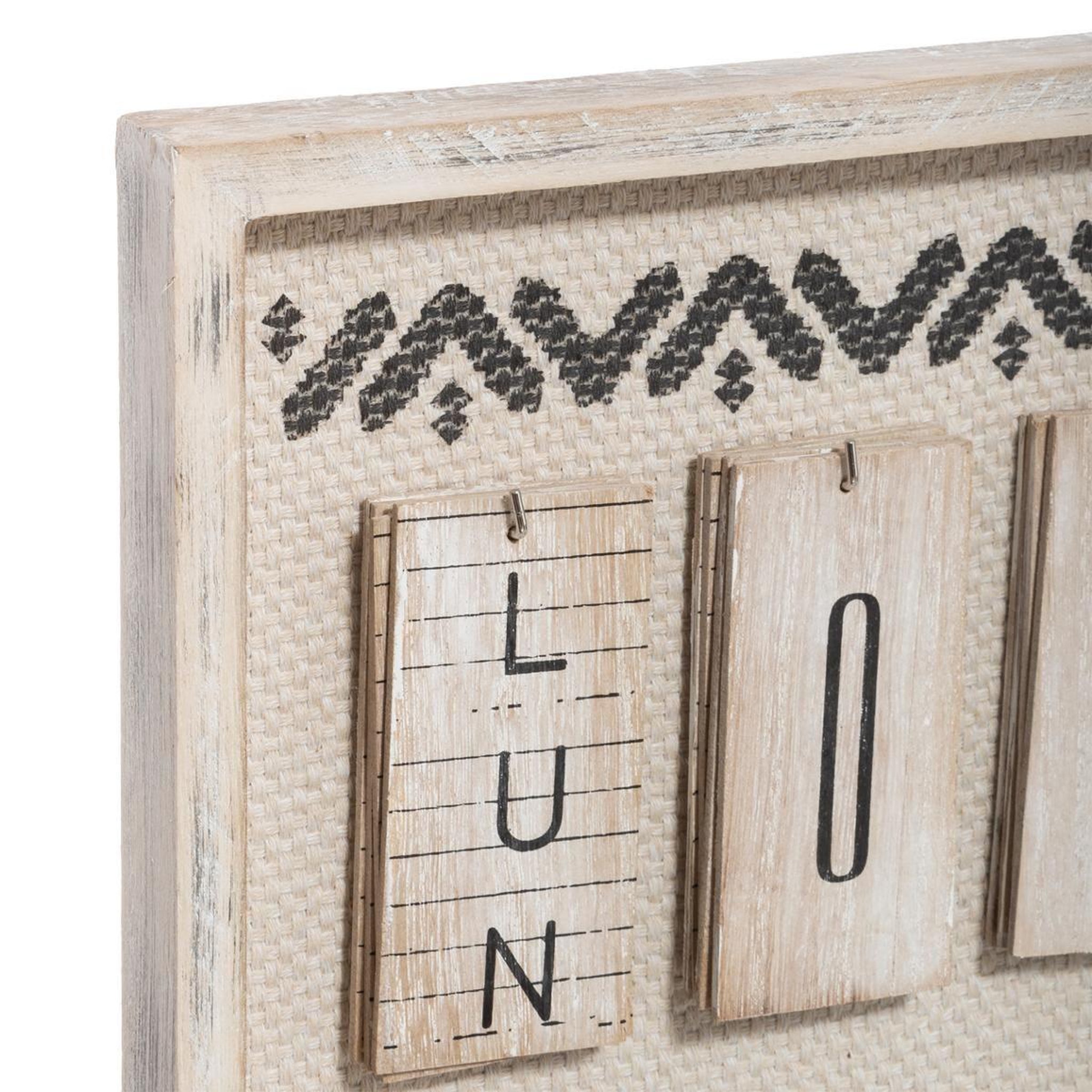 Voir la diapositive 2 : ATMOSPHERA Porte photo & calendrier bois  bonie  50cm naturel