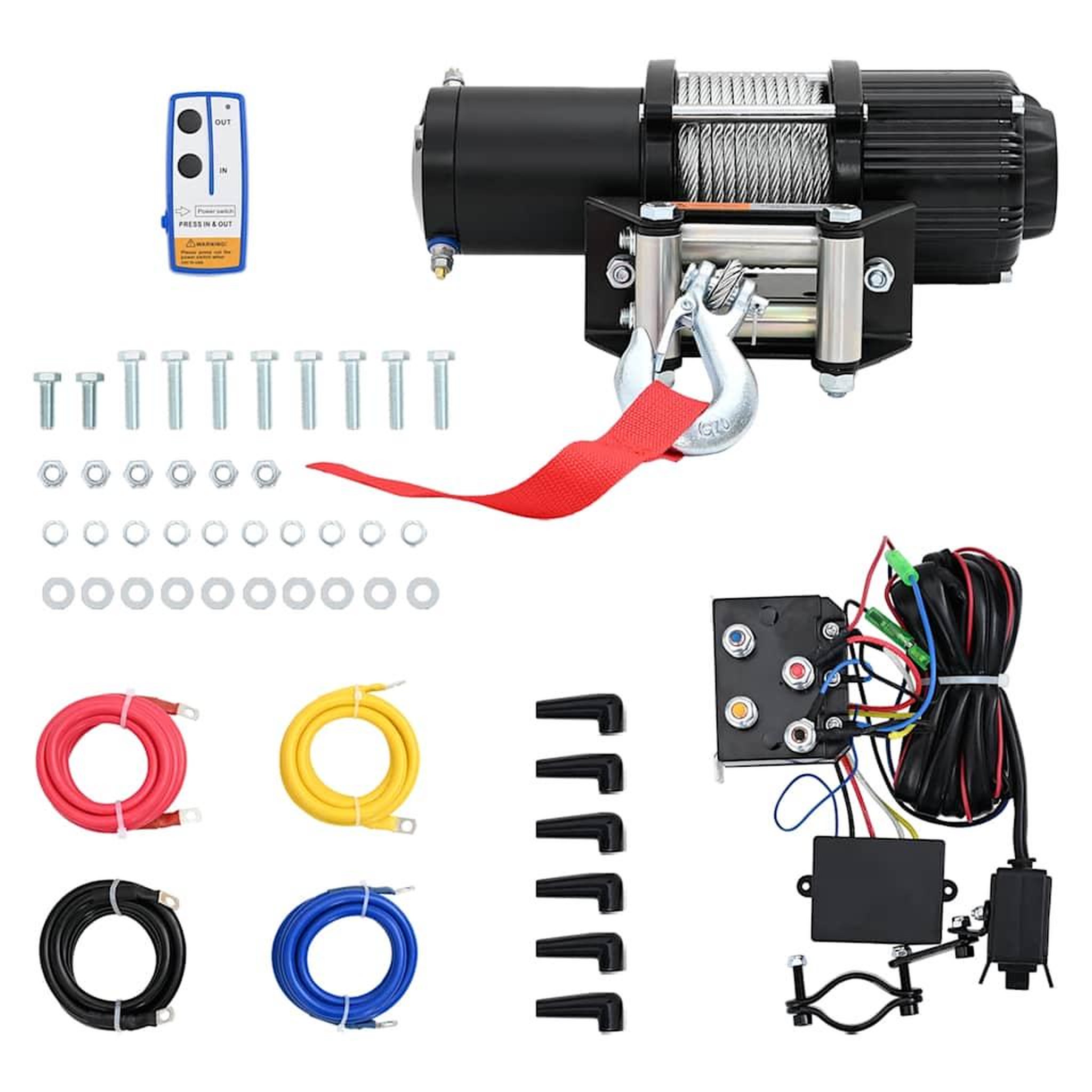 VIDAXL Treuil electrique 12 V 4500 lbs 2040 kg avec telecommande