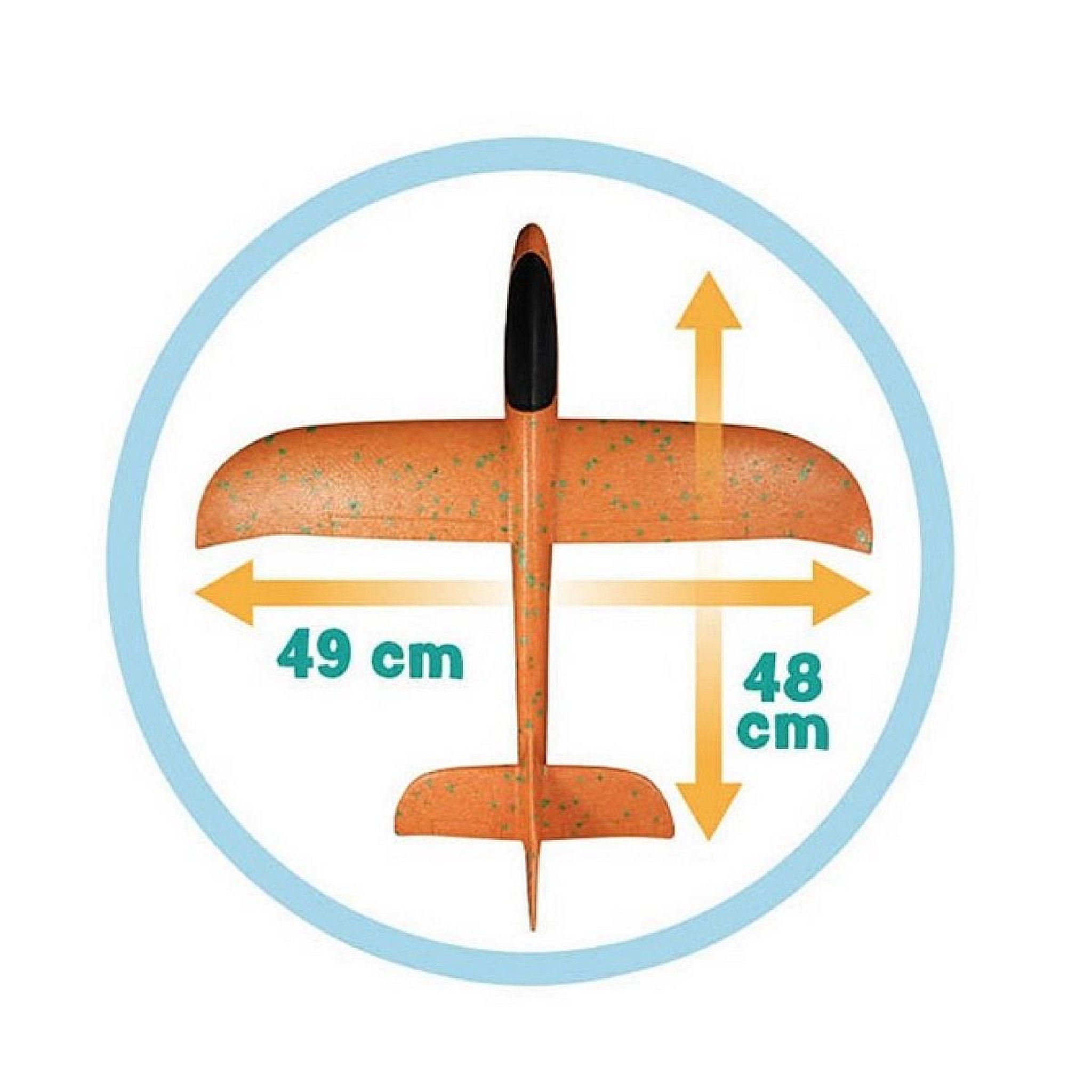 Voir la diapositive 3 : BUKI Planeur pour looping 48 cm