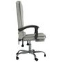 Voir la diapositive 4 : VIDAXL Fauteuil de massage inclinable de bureau Gris clair Velours