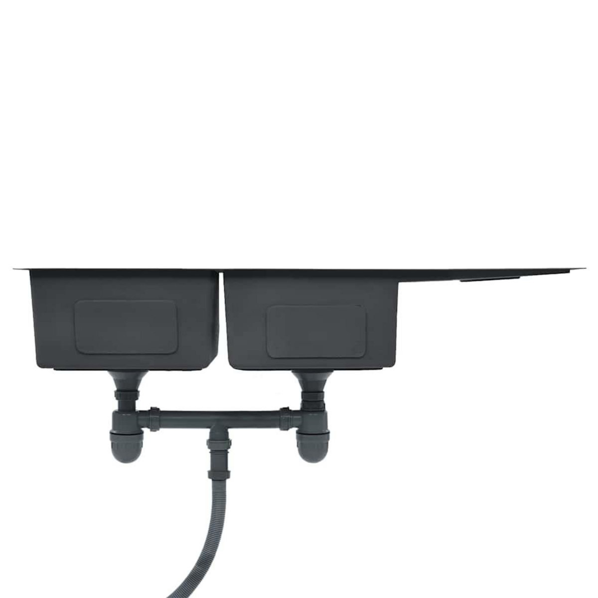 VIDAXL Evier de cuisine fait a la main Acier inoxydable