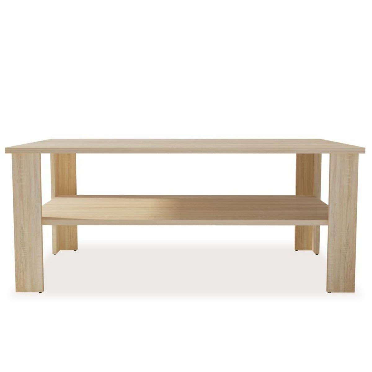 VIDAXL Table basse bois d'ingenierie 100x59x42 cm chene