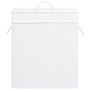 Voir la diapositive 4 : VIDAXL Panier a linge avec une seule section bambou blanc 83 L