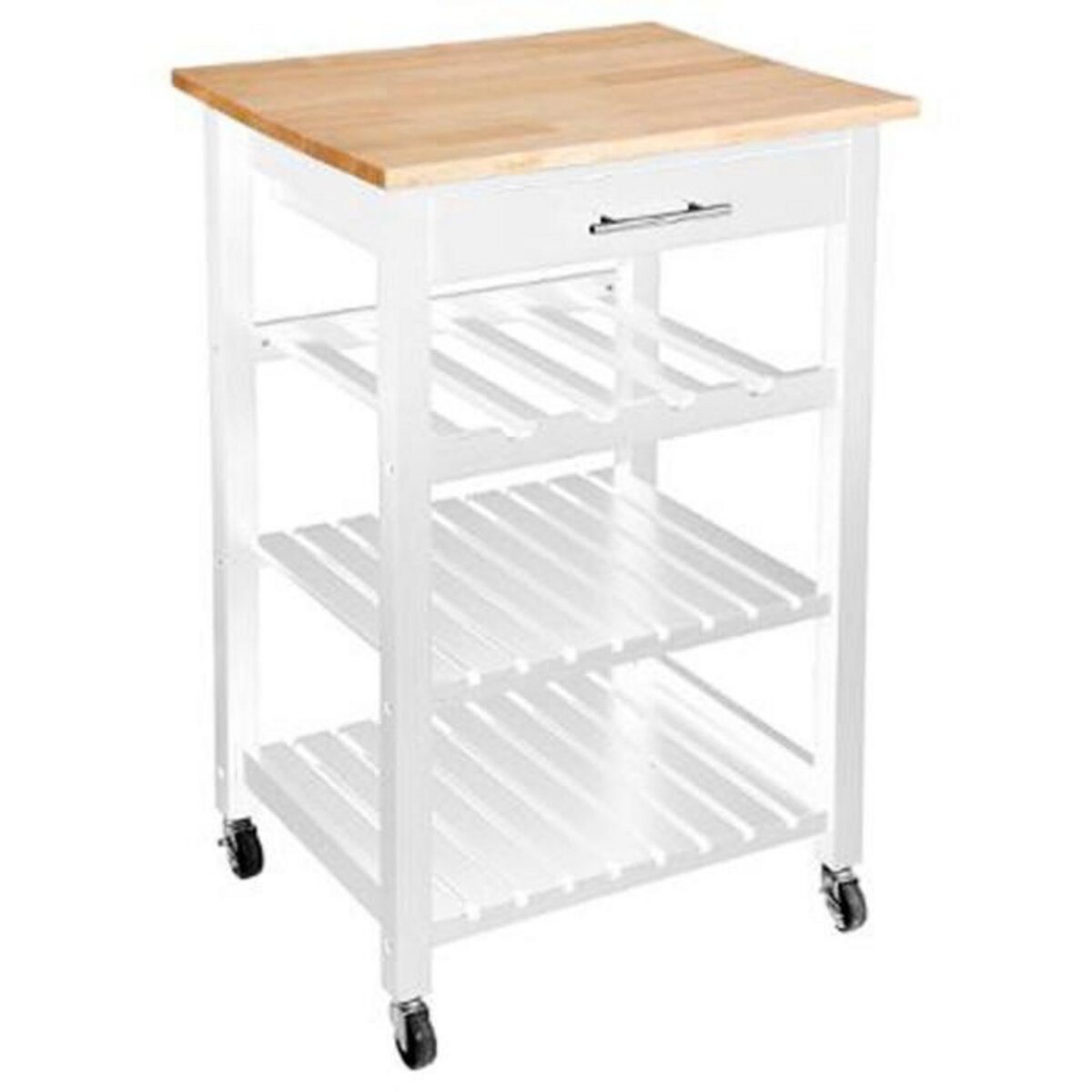 ATMOSPHERA Desserte de Cuisine  Claude  58cm Blanc