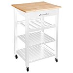 ATMOSPHERA Desserte de Cuisine  Claude  58cm Blanc