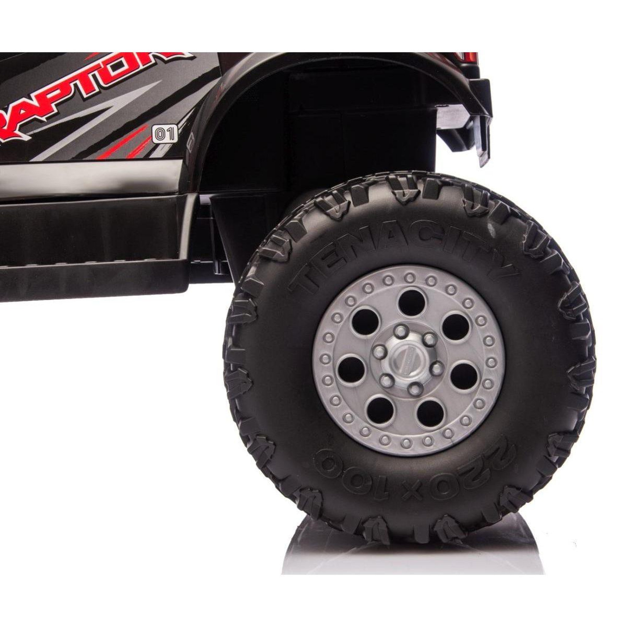 Voir la diapositive 2 : MILLY MALLY Voiture électrique  ford f-150 raptor noire - 2 moteurs