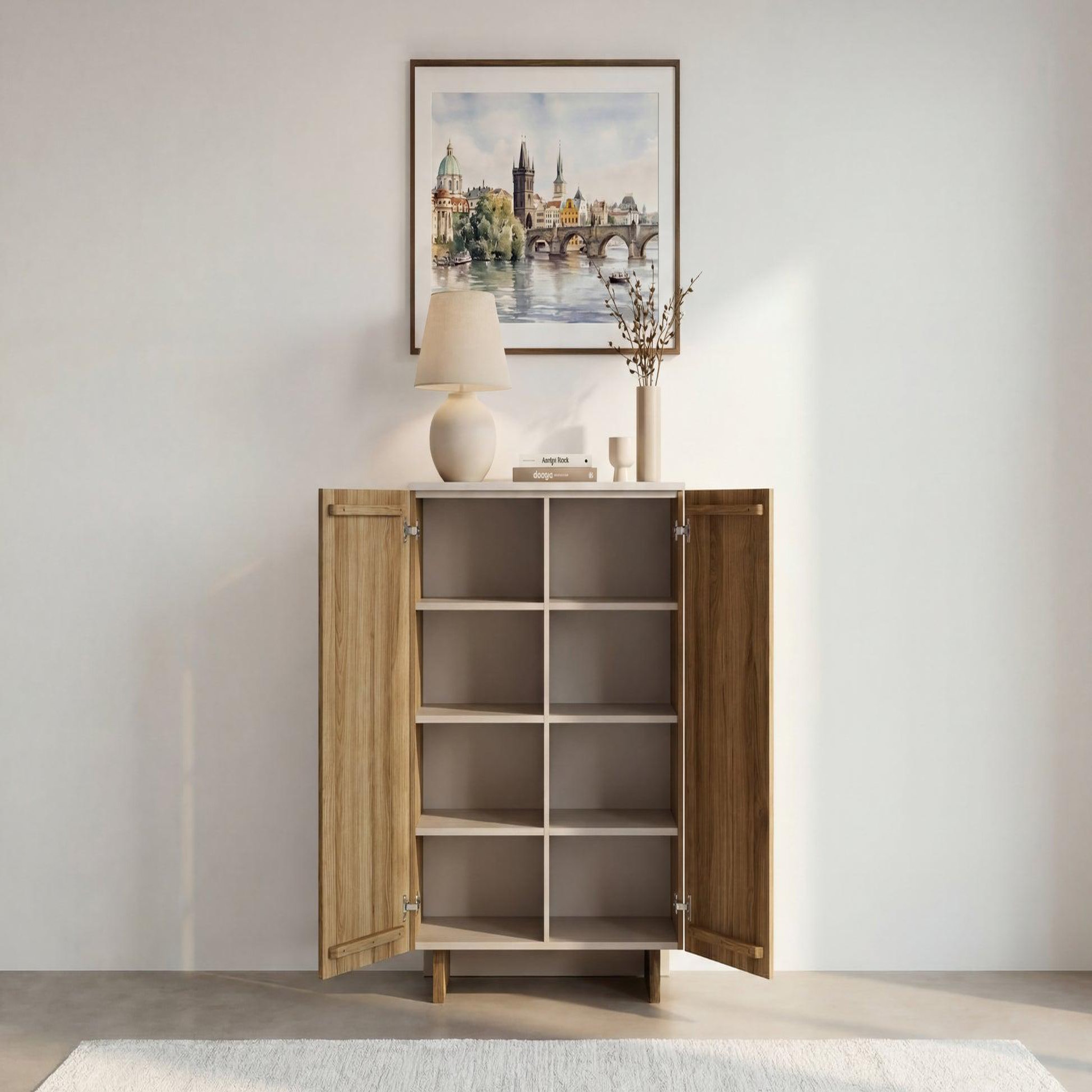Voir la diapositive 5 : CASANOVA PARIS Perla - commode 2 tiroirs en mdf chêne foncé