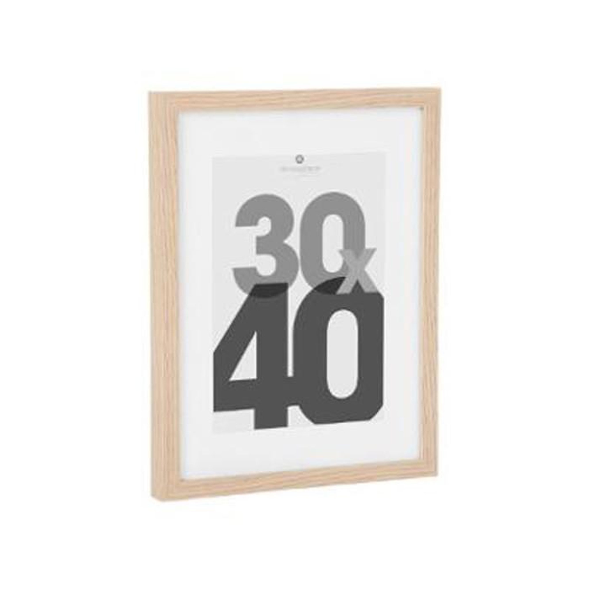 Voir la diapositive 2 : ATMOSPHERA Cadre Photo Bois  Eva  30x40cm Naturel