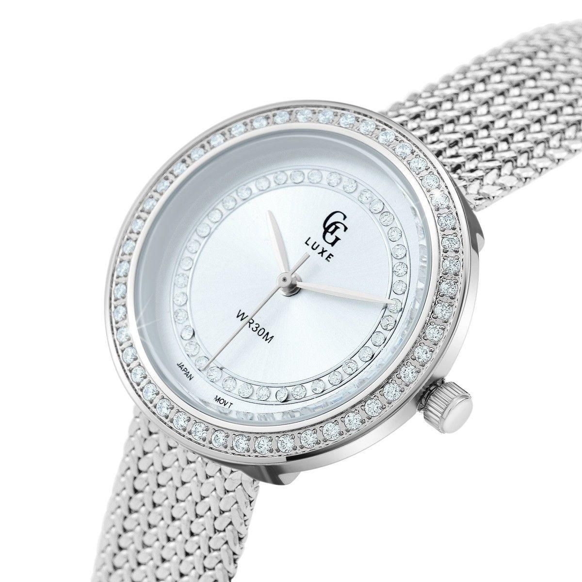 SC CRYSTAL Montre Milla élégante ornée de Cristaux scintillants par SC Crystal