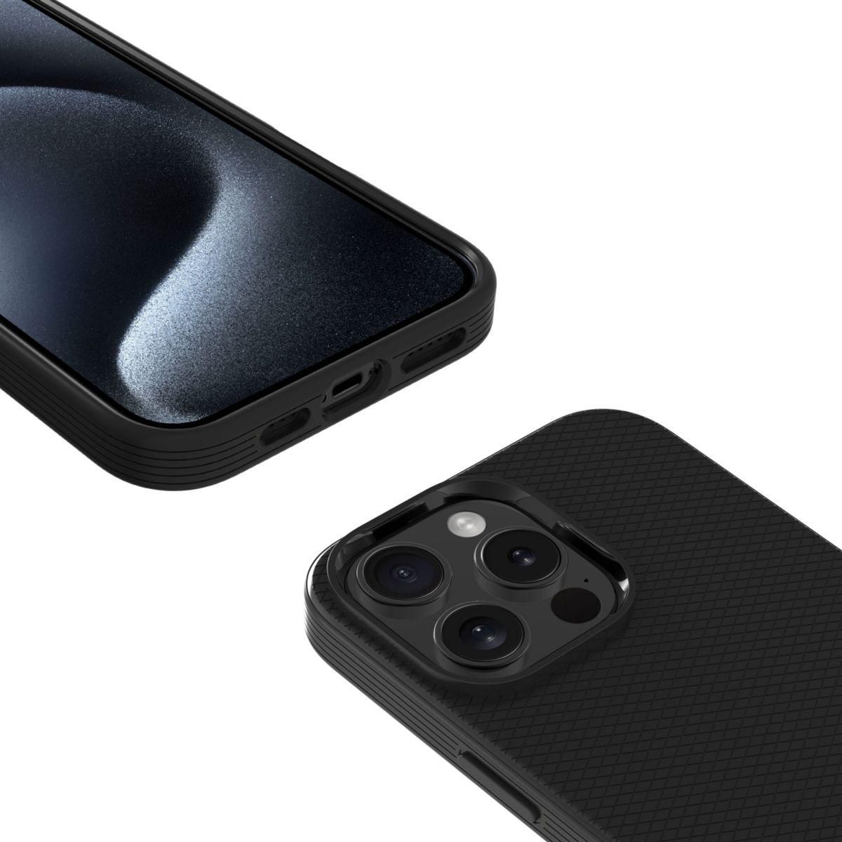 ADEQWAT Coque iPhone 16 Pro Max noir Soft protect