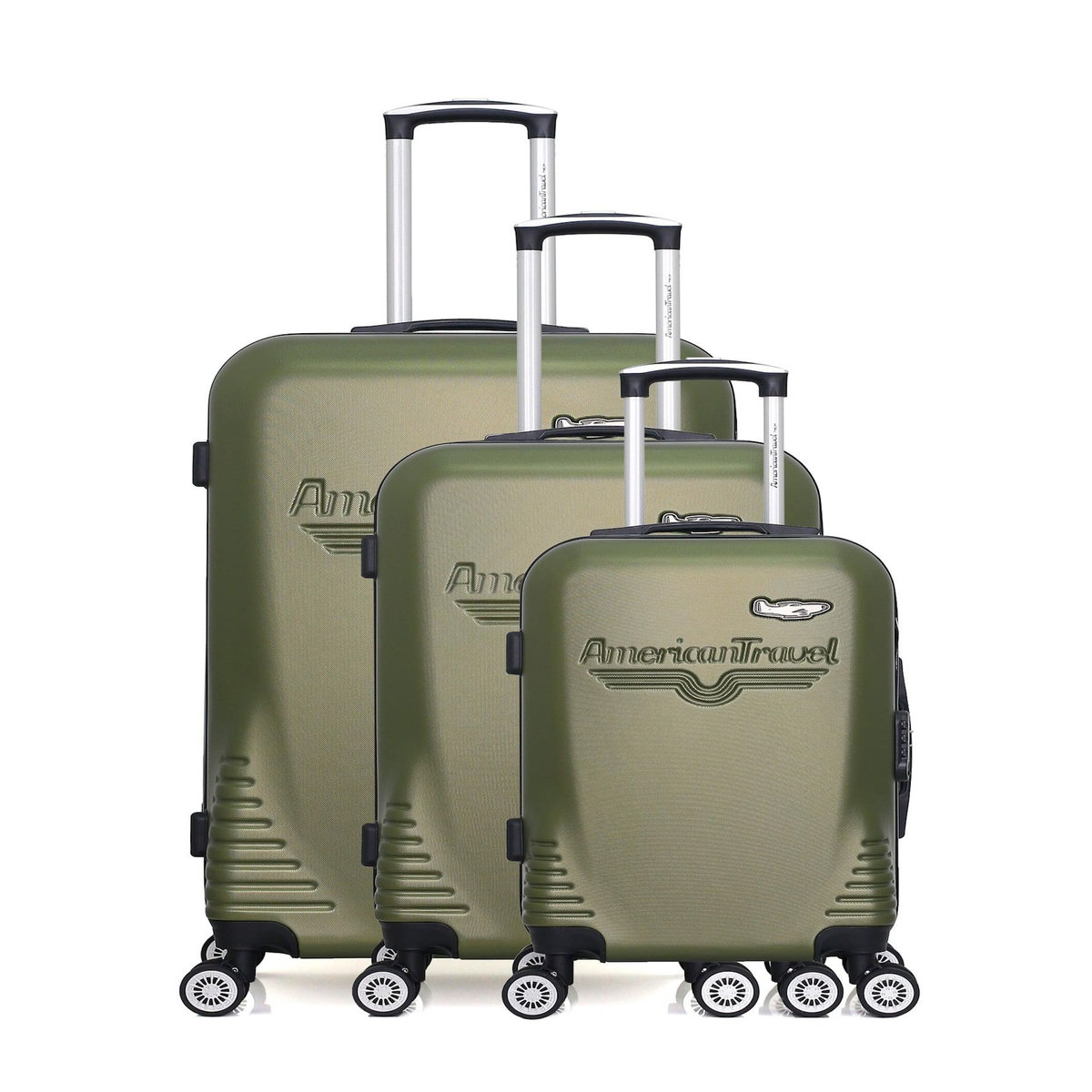 AMERICAN TRAVEL AMERICAN TRAVEL - Set de 3 Valises DC 75 cm 4 Roues