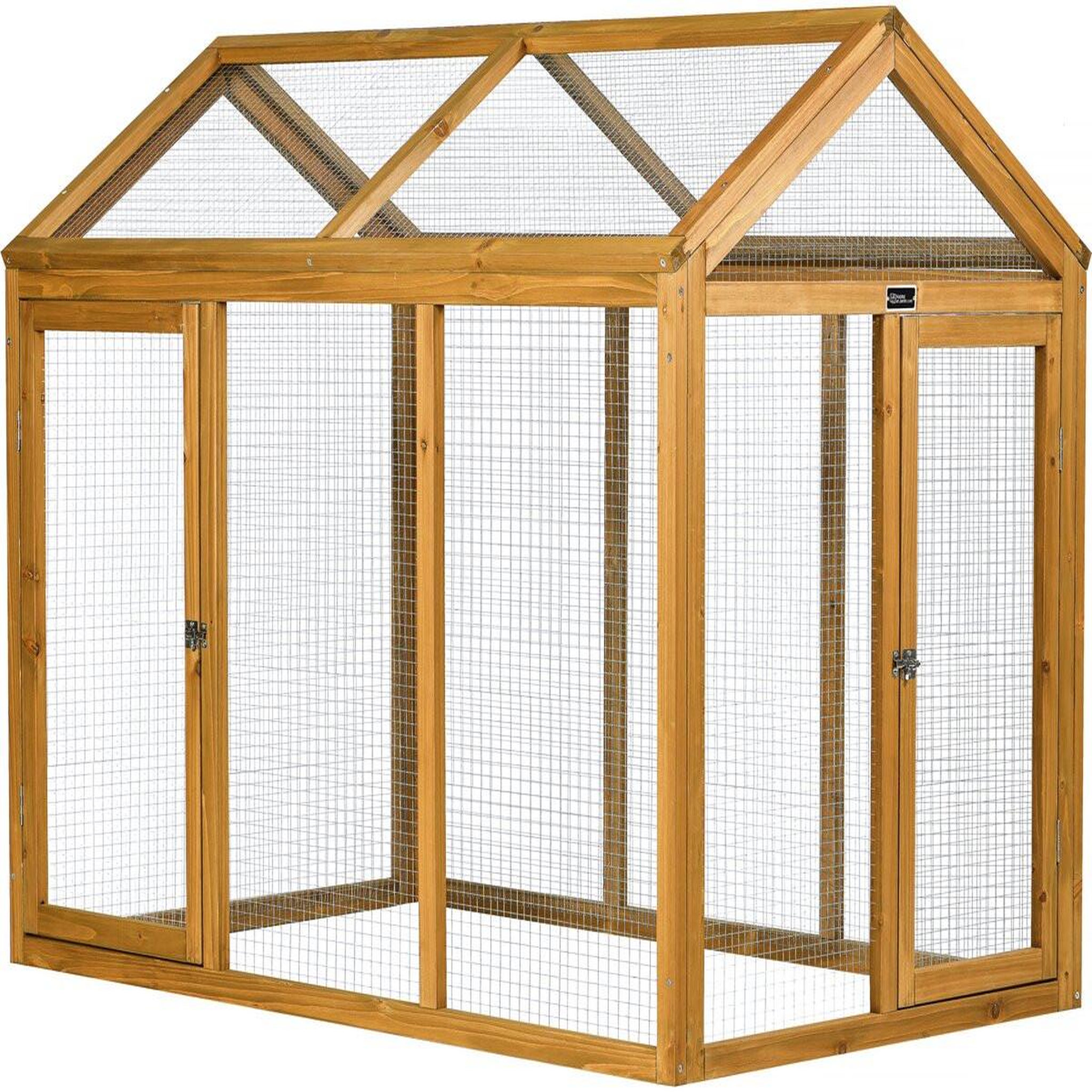 Habitat et Jardin Enclos extension en bois pour poulailler  Coco  - 6 poules - Marron