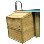 SUNBAY Coffre de filtration pour piscine - Bois - H119cm