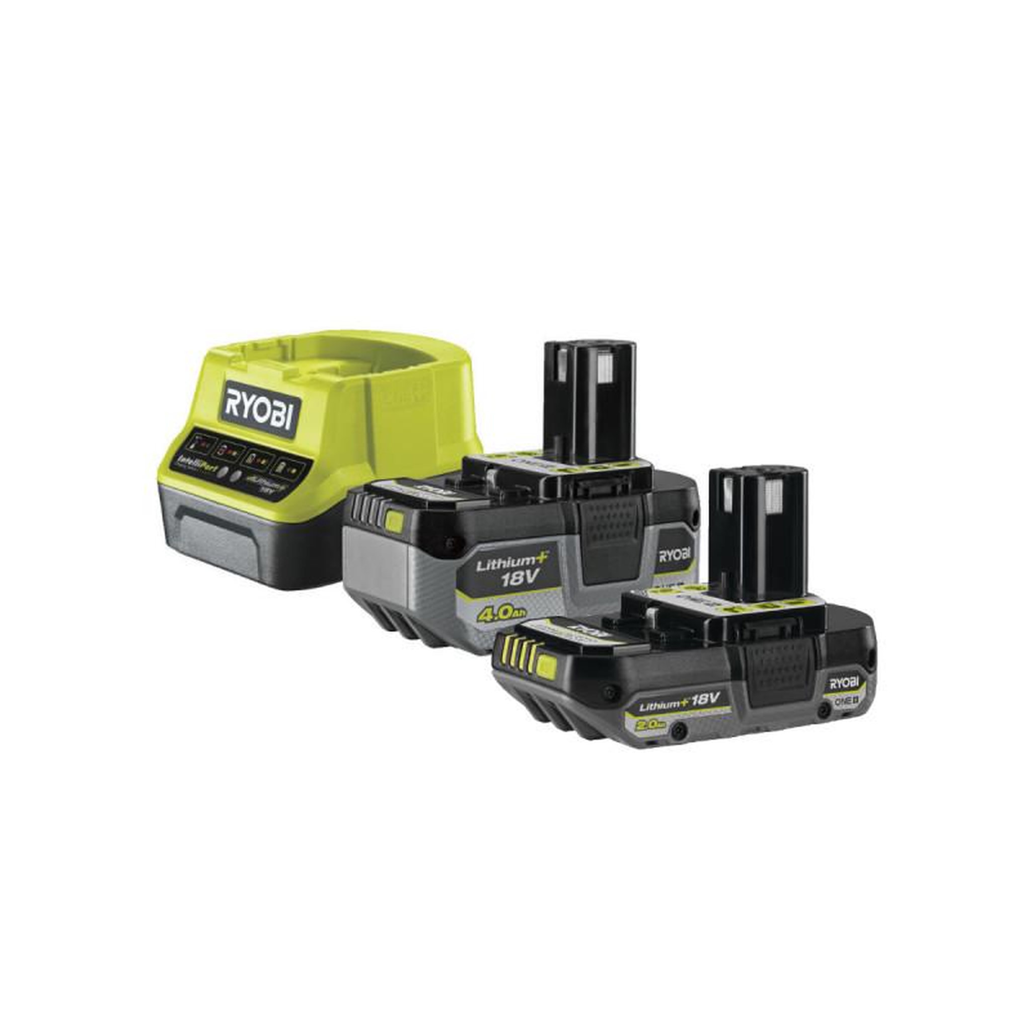 Ryobi Pack 2 batteries ryobi 18v one+ 4.0ah et 2.0ah - chargeur rapide 2.0ah rc18120-242x