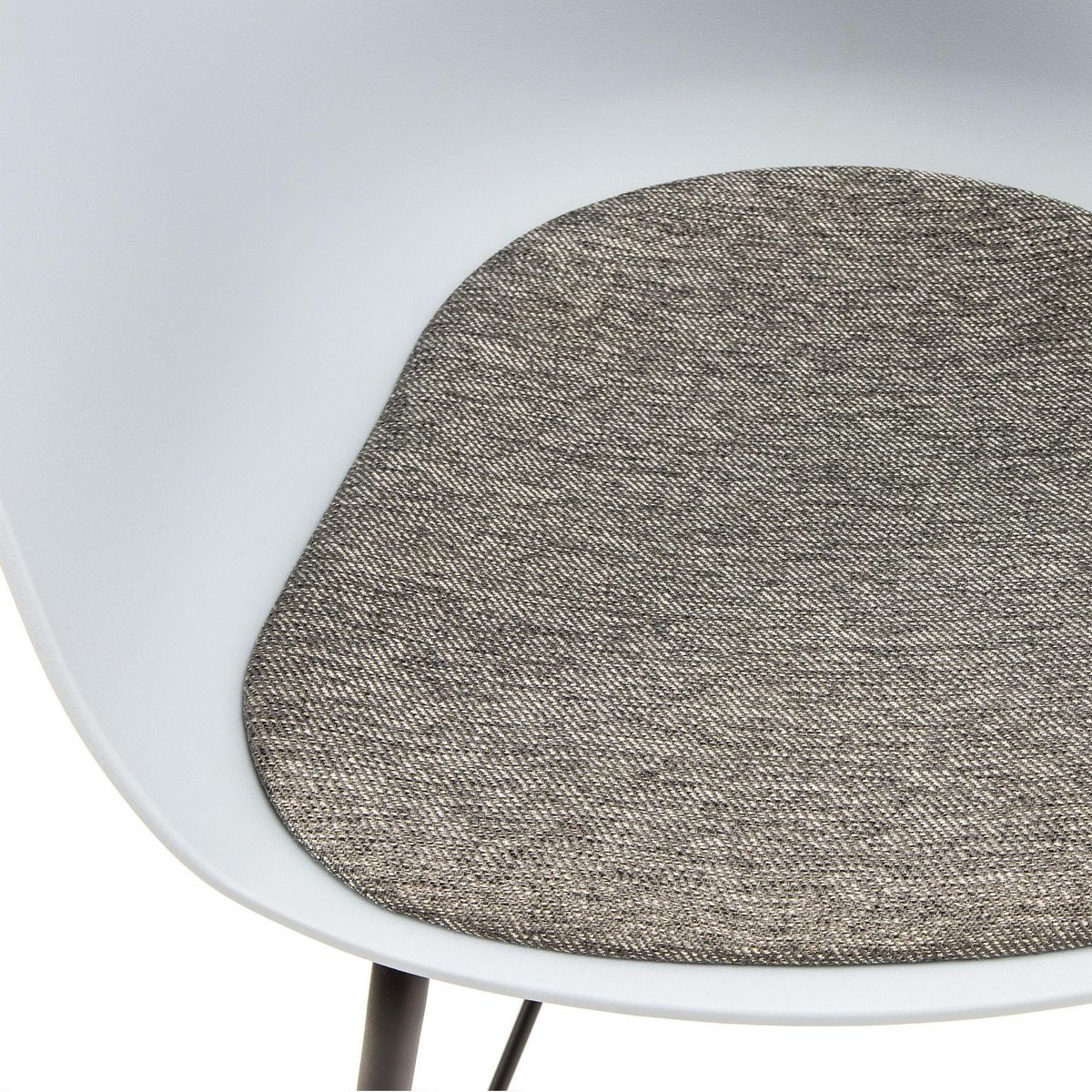 VS VENTA-STOCK Fauteuil pour Salle à Manger Alba Couleur Bleu, Assise rembourrée