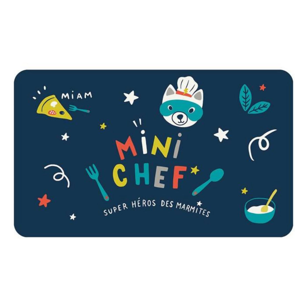 Paris Prix Set de Table Enfant  Mini Chef  28x44cm Bleu