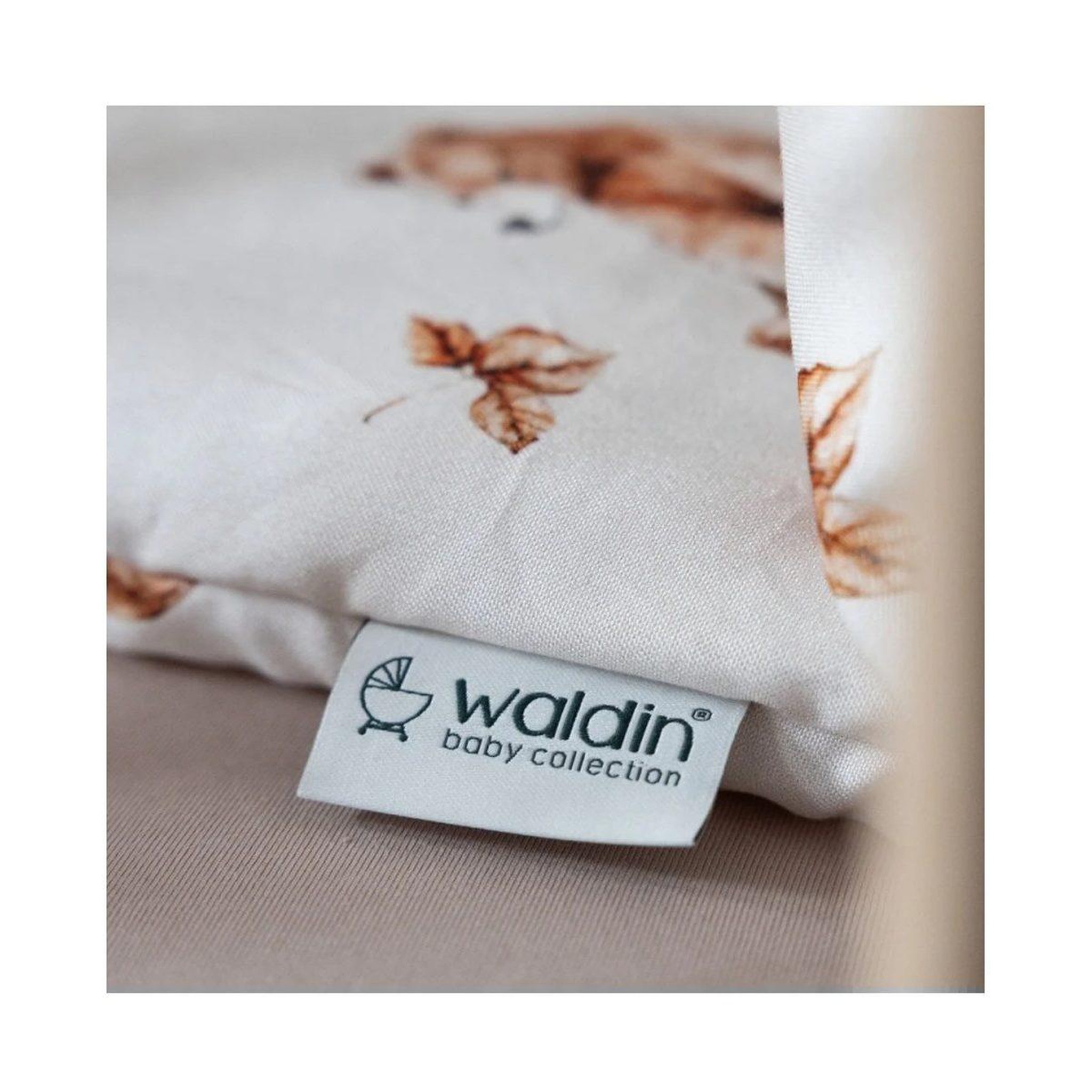 Voir la diapositive 3 : WALDIN Oreiller bébé 60 × 40 cm - motif oursons, blanc