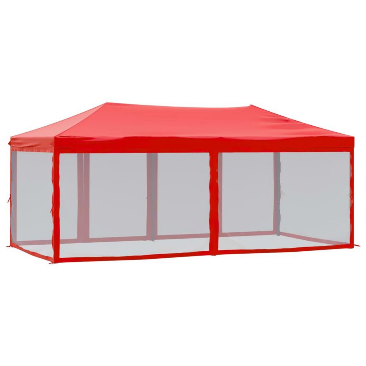 VIDAXL Tente de reception pliable avec parois Rouge 3x6 m