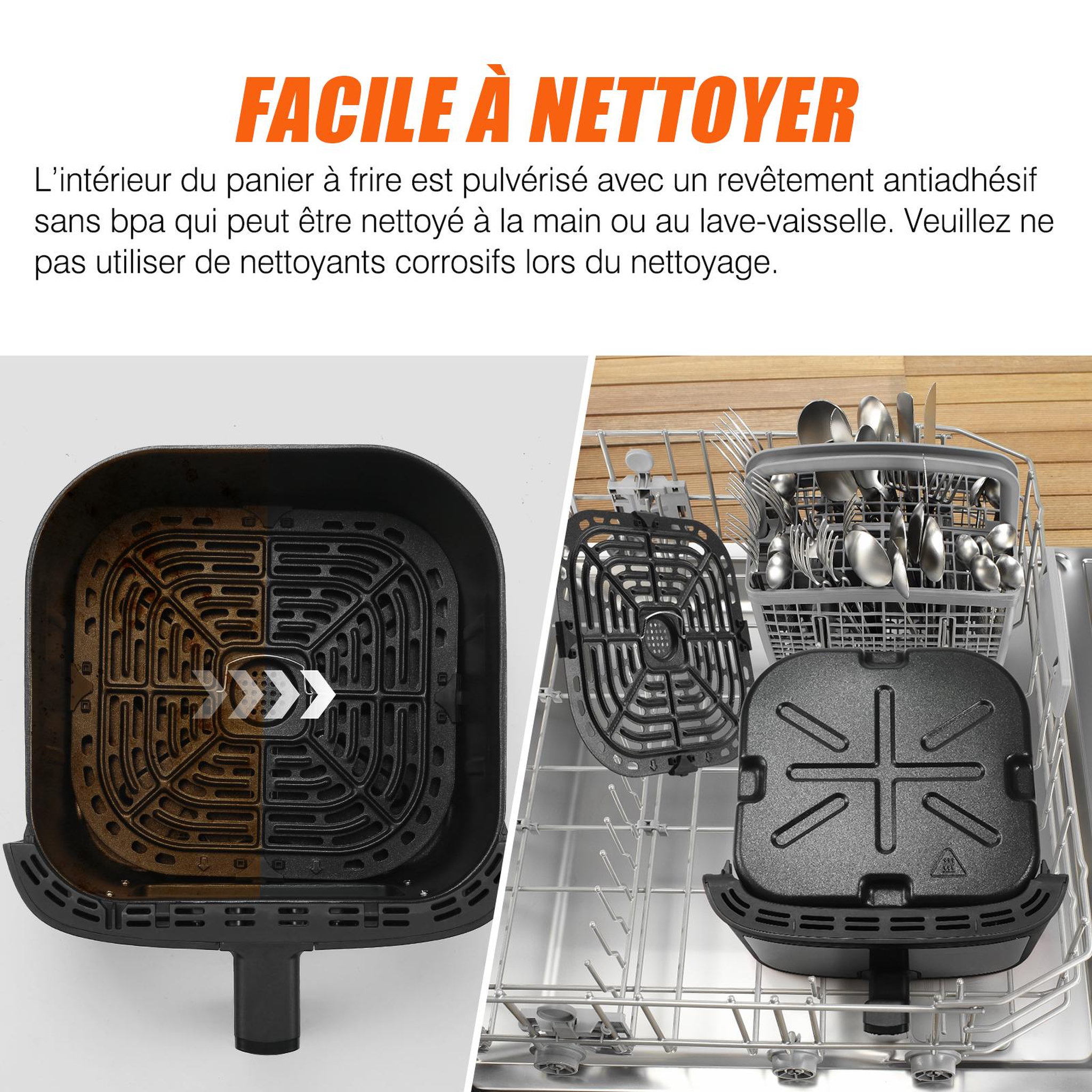 Voir la diapositive 2 : DEIME DEIME -  7 l 1800 w 12 programmes avec vitre de cuisson