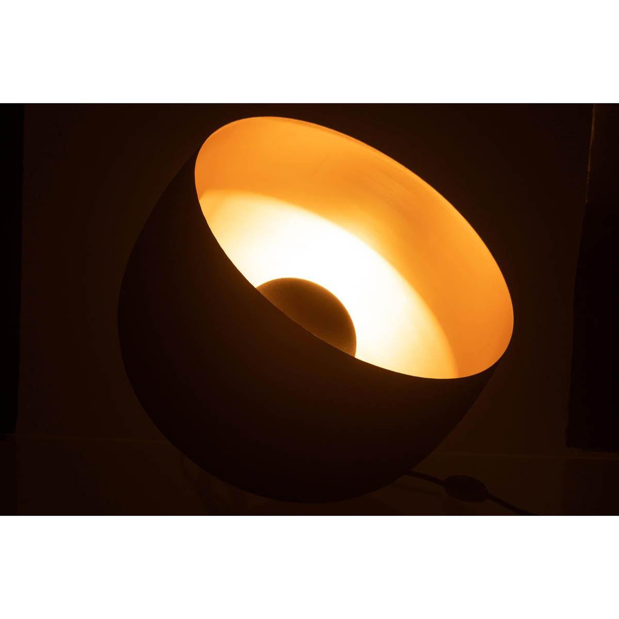 Voir la diapositive 4 : J-LINE Lampe à poser en métal  mila  43cm noir