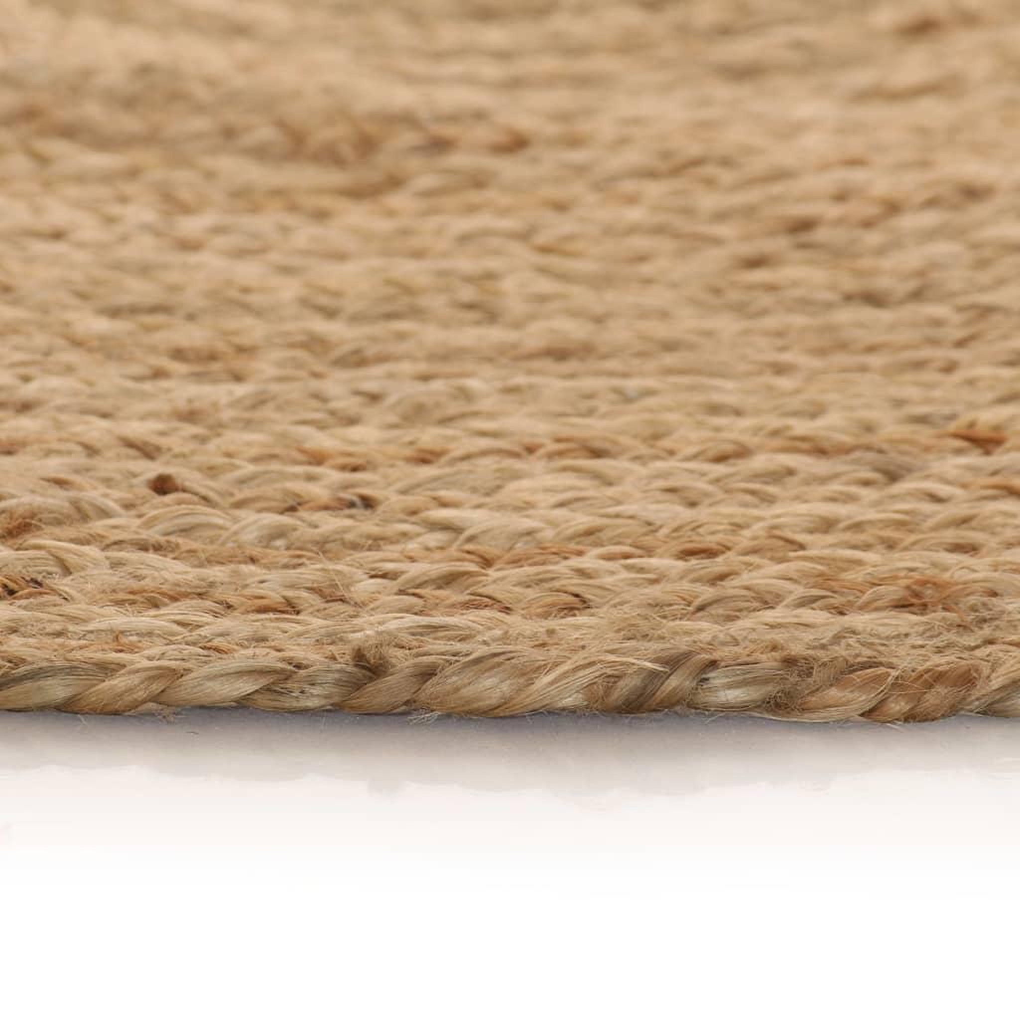 Voir la diapositive 3 : VIDAXL Tapis Jute tresse 90 cm rond