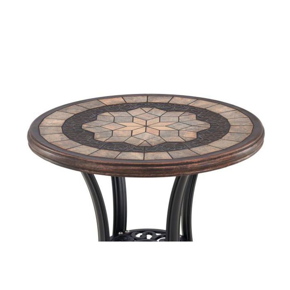Paris Prix Table d'Appoint de Jardin  Leiria  66cm Marron