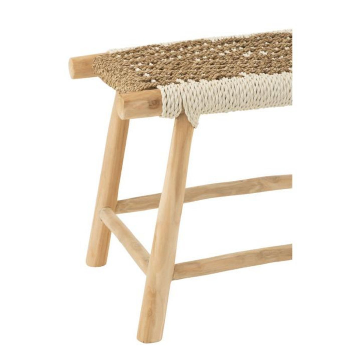 Paris Prix Tabouret en Bois de Teck  Waverly  60cm Naturel