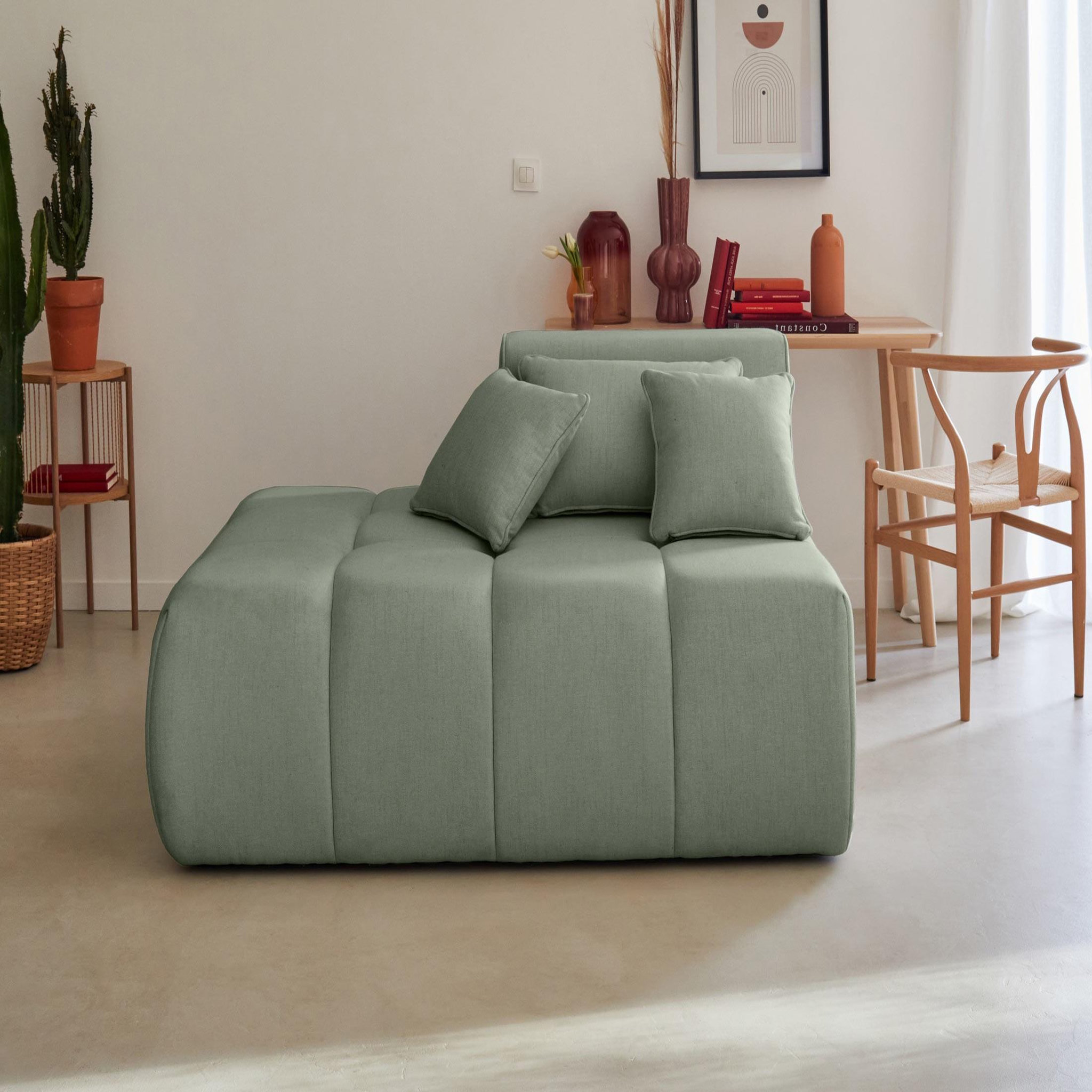 Voir la diapositive 2 : BEST MOBILIER Caracas - module d'assise gauche - en tissu
